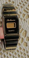 Montre Bijou Femme à Quartz  LCD - Bracelet  D'origine Métal Noir Et Doré - Relojes De Joyas