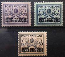 VATICAN POSTE VATICANE VATICANO 1931 PER PACCHI Colis Postaux,  3 Timbres Yvert 3,4,6  Neufs * MH TB - Postpakketten