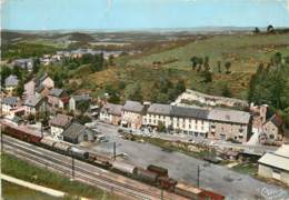 Aumont Aubrac Vue Aerienne Sur La Gare Et Les Hotels - Aumont Aubrac