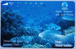 Indonesia 100 Units "  Taman Laut Pulau - Tiga Island Marine Park " - Indonesia