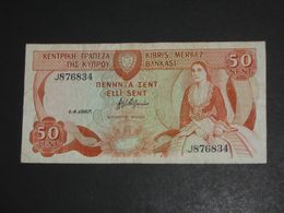 50 Sent 1987 - CHYPRE - Cyprus - Kibris Merkez Bankasi  **** ACHAT IMMEDIAT **** - Chipre
