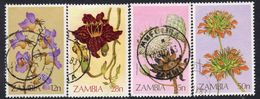 Zambia 1983 Flowers Set Of 4, Used, SG 383/6 (BA2) - Zambia (1965-...)