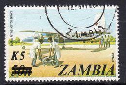 Zambia 1985 5K On 50n Surcharge, Used, SG 424 (BA2) - Zambia (1965-...)