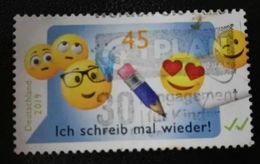ALLEMAGNE ALEMANIA GERMANY DEUTSCHLAND BUND 2019 EMOJIS : I SHALL WRITE AGAIN! USED MI 3458 YT 3234 SC 3092 - Used Stamps