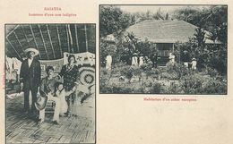 Raiatea Case Indigène Et Polynésiens . Habitation Colon Europeen . Undivided Back Before 1903 - Polinesia Francese