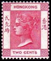 1883. HONG KONG. Victoria TWO CENTS. Hinged. (Michel 35c) - JF364462 - Neufs