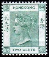 1900. HONG KONG. Victoria TWO CENTS. Hinged. (Michel 55) - JF364468 - Unused Stamps