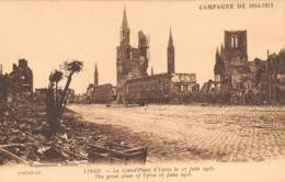 YPRES - La Grand'Place D'Ypres Le 27 Juin 1915 - Campagne De 1914-1915 - Ieper