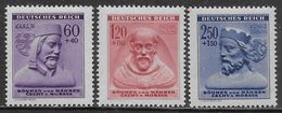 Bohemia Moravia 1942 Winter Aid Mi N.114-116 Complete Set MH * - Unused Stamps