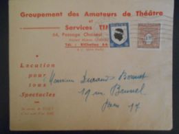 France Arc De Tromphe , Lettre De Paris 1945 - 1944-45 Arc Of Triomphe