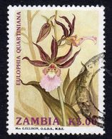 Zambia 1992 Orchids 5k Value, Used, SG 694 (BA2) - Zambia (1965-...)