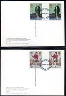 GB GREAT BRITAIN 1979 SIR ROWLAND HILL FDC FDI GUTTER PAIRS ON BACK PHQ CARDS No 38 UNIFORM POSTAGE COSTUME GENERAL POST - Cartes PHQ