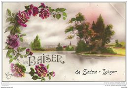 SAINT - LEGER ..-- Un Baiser De ......1925? Vers SAINT - MARD ( Mr Jean SAUSSUS ) . Voir Verso . - Saint-Léger
