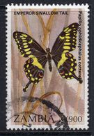 Zambia 1997 Butterflies & Moths 900k Value, Used, SG 764 (BA2) - Zambia (1965-...)