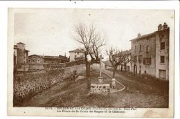 CPA- Carte Postale-France-Solignac-sur-Loire Place De La Croix De Gagne Et Le Château-1955 VM18868 - Solignac Sur Loire