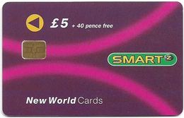 UK - NWP-SmartZ - New World Cards (Purple), Burgundy, NWP026 - 12.1997, 5£, 10.000ex, Used - [ 8] Firmeneigene Ausgaben