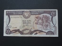 1 One Pound 1989 Central Bank Of Cyprus - CHYPRE  **** ACHAT IMMEDIAT **** - Cyprus