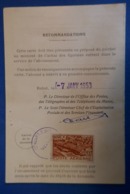 D13 CURIOSITé MAROC CARTE ABONNé AUX TIMBRES 1952 AFFRANCH. PLAISANT - Otros & Sin Clasificación