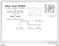 SAINT - LEGER ..-- Carte De Commande De La Quincaillerie Joseph ROSMAN . 1976 . - Saint-Léger