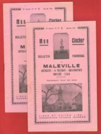 D12 MALEVILLE. ARTIGUES. LE MAURON. BRANONNET. DRULHE. LALO. BULLETIN PAROISSIAL MON CLOCHER. - Limousin