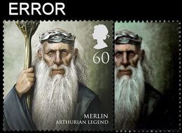 GREAT BRITAIN 2011 Merlin King Arthur (60p) ERROR:no Silver GB - Errors, Freaks & Oddities (EFOs