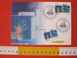 A.16 ITALIA ANNULLO CANCEL POSTMARK 2009 RAVENNA GALILEO GALILEI ASTRONOMIA TELESCOPIO ASTROLOGY SATELLITE - Astrologie