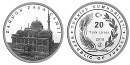 AC - ZAGNOS PASHA MOSQUE BALIKSESIR COMMEMORATIVE SILVER COIN TURKEY 2018 PROOF UNCIRCULATED - Turkey