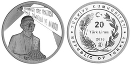 AC - ISMAIL HAKKI DUMBULLU TRADITIONAL TURKISH THEATRE No#4 COMMEMORATIVE SILVER COIN TURKEY 2018 PROOF UNCIRCULATED - Turkey