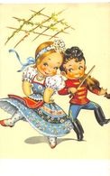 Thème Illustrateur : Enfants  Adolescents   Violon Et Danseuse     (voir Scan) - Contemporary (from 1950)