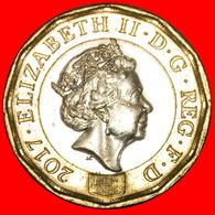 · BI-METALLIC: GREAT BRITAIN ★ 1 POUND 2017 MINT LUSTER! LOW START ★ NO RESERVE! - 1 Pond