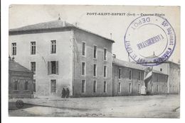 LOUIS DUSSERT PONT ST ESPRIT CASERNE PEPIN DEPOT 1915 55 RI CHRD POUR LA TOUR DU PIN - CPA MILITAIRE - War 1914-18