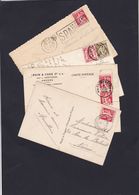 N° 337 Et 339 / Lot 4 Cartes De Hastiere Lavaux ,  Antwerpen , Statte Huy Et  Spa - 1932 Ceres Und Mercure