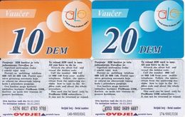 38/ Montenegro; ALo, 2 Old Prepaid GSM Cards - Montenegro