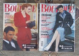 VECCHIA RIVISTA BOUTIQUE FEBBRAIO OTTOBRE DEL1999 PER IMPARARE A CUCIRE E RITAGLIO VESTITI - - Moda