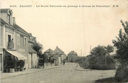 éragny * La Route Nationale Au Passage à Niveau De Pierrelaye * Boucherie DEBRAY - Eragny