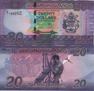 SOLOMON  ISLANDS    New  20 Dollars  P34  ( ND 2017 ) - Isola Salomon