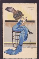 CPA Naillod Charles Art Nouveau Femme Girl Woman érotisme éros Circulé Mode Chapeau - Naillod