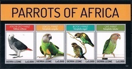 Bloc Sheet Oiseaux Perroquets Birds Parrots  Neuf MNH ** Sierra Leone 2013 - Perroquets & Tropicaux