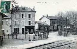 87. HAUTE-VIENNE - NIEUL. Avenue De La Gare. Café. - Nieul