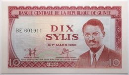 Guinée - 10 Sylis - 1980 - PICK 23a - NEUF - Guinea