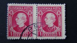 Slovakia - 1939 - Mi:SK 40XA, Sn:SK 31, Yt:SK 27 O - Look Scan - Oblitérés