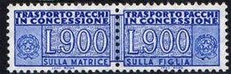 ITALIA - 1981 - CIFRA SULLE DUE SEZIONI - FILIGRANA STELLE - VALORE DA 900 LIRE (OLTREMARE) - MNH - Colis-concession