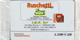 22-Carta Alberghi-Ruschetti Group-Omegna-Verbania-Gravellona Toce-Gozzana-Nuova In Confezione Originale - Sonderzwecke