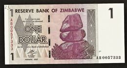 1 Dollar  "ZIMBABWE" Buffle HARARE  2007  UNC    Ble 97 - Simbabwe