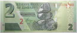 Zimbabwe - 2 Dollars - 2019 - PICK 101a - NEUF - Simbabwe