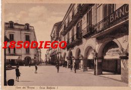 CAVA DEI TIRRENI - CORSO UMBERTO I F/GRANDE VIAGGIATA 1942 ANIMAZIONI INSEGNE - Cava De' Tirreni