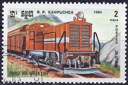 Kampuchea 1984 - Mi 589 - YT 468 ( French Locomotive BDE-405 ) - Kampuchea