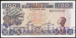 GUINEA 100 FRANCS 1998 PICK 35a UNC - Guinée