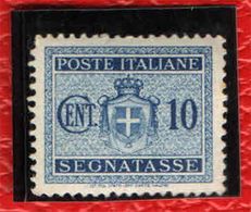 ITALIA - LUOGOTENENZA - 1945 - SEGNATASSE - VALORE DA 10 CENT. - FILIGRANA RUOTA - MNH - Taxe