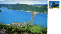 SVIZZERA  SUISSE  TI  BISSONE  MELIDE  Il Ponte Sul Lago Di Lugano  In Alto Carona - Bissone